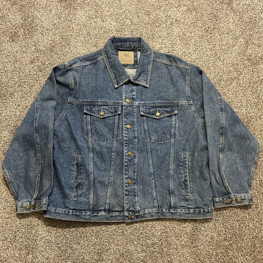 Vintage Blue Denim Canyon Guide Outfitters Size 2xl Denim Jacket